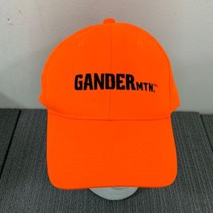 Gander Mountain Baseball Hat Mens OSFM Neon Orange Adjustable Strapback Hunting